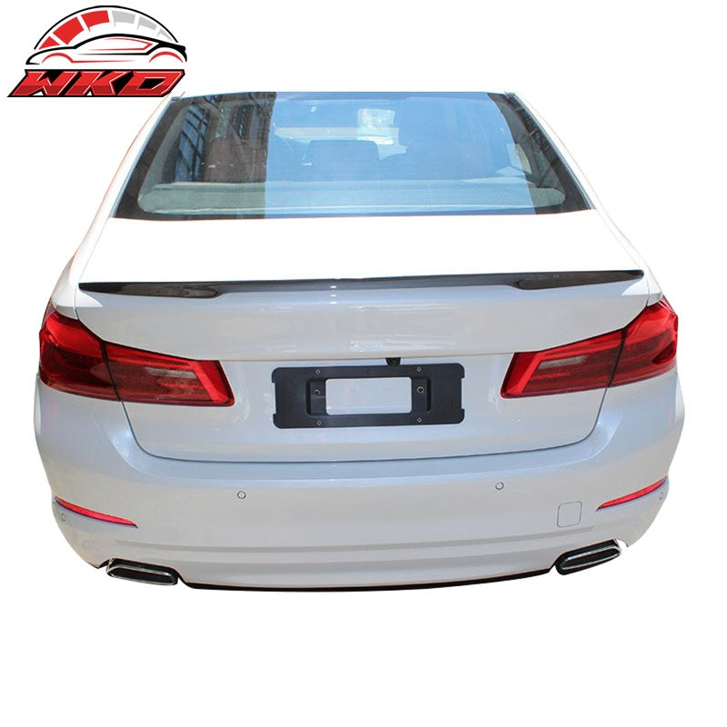 Fits 17-23 BMW G30 5 Series F90 M5 M Style Rear Trunk Spoiler Matte Carbon Fiber