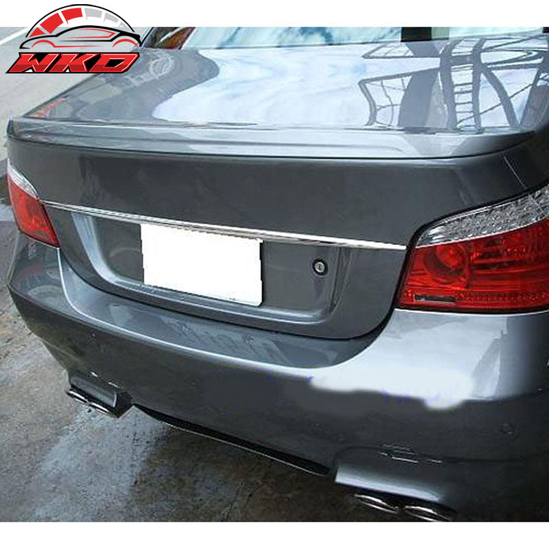 Fits 04-10 BMW E60 5 Series M5 Style Carbon Fiber CF Rear Trunk Spoiler Wing Lip