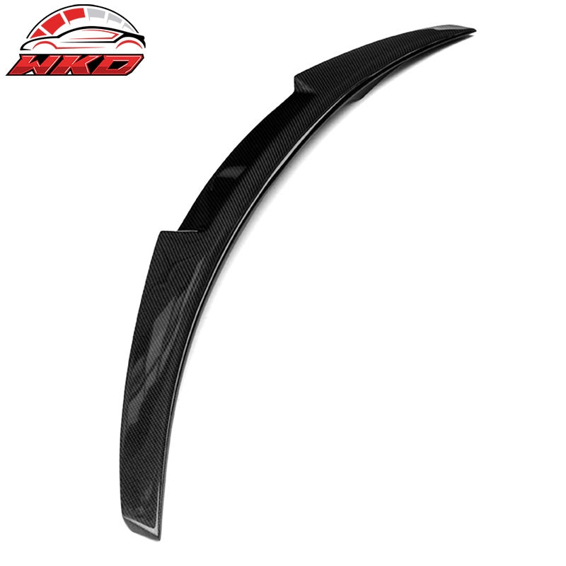 Fits 14-21 BMW 2-Series F22 M4 Style Carbon Fiber CF Rear Trunk Spoiler Wing Lip