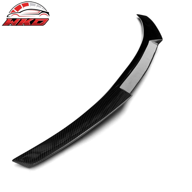 Fits 14-21 BMW 2-Series F22 M4 Style Carbon Fiber CF Rear Trunk Spoiler Wing Lip