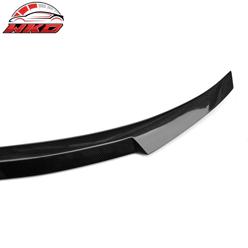 Fits 14-21 BMW 2-Series F22 M4 Style Carbon Fiber CF Rear Trunk Spoiler Wing Lip
