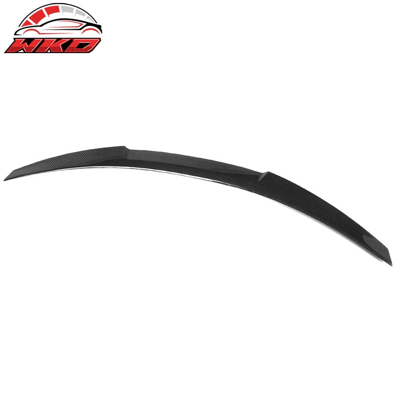 Fits 19-26 BMW 3-Series G20 M4 Style Rear Trunk Spoiler Wing Lip Carbon Fiber CF