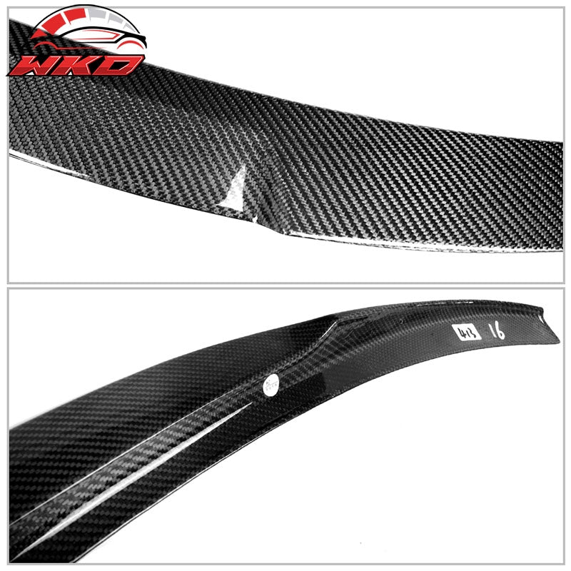 Fits 19-26 BMW 3-Series G20 M4 Style Rear Trunk Spoiler Wing Lip Carbon Fiber CF