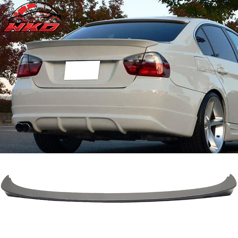Fits 06-11 BMW 3-Series E90 Sedan AC Style Rear Trunk Spoiler Wing ABS Unpainted