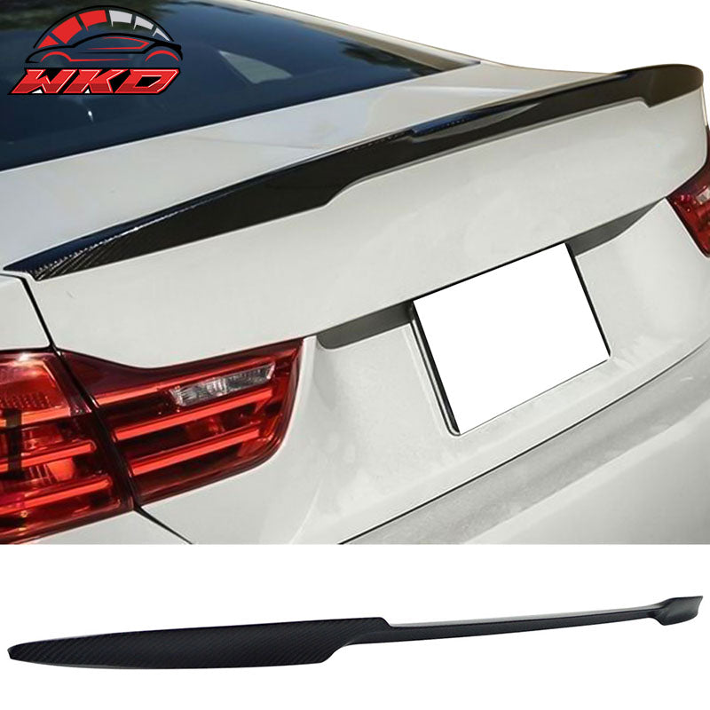 Fits 12-20 BMW F80 3 Series M3 Style Matte Carbon Fiber Rear Trunk Spoiler Wing