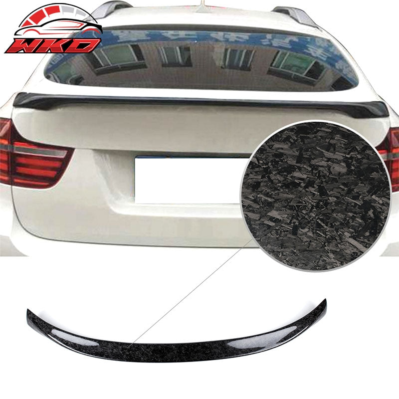 Fits 08-14 BMW X6 E71 P Style Rear Trunk Spoiler Wing Forged Matte Carbon Fiber