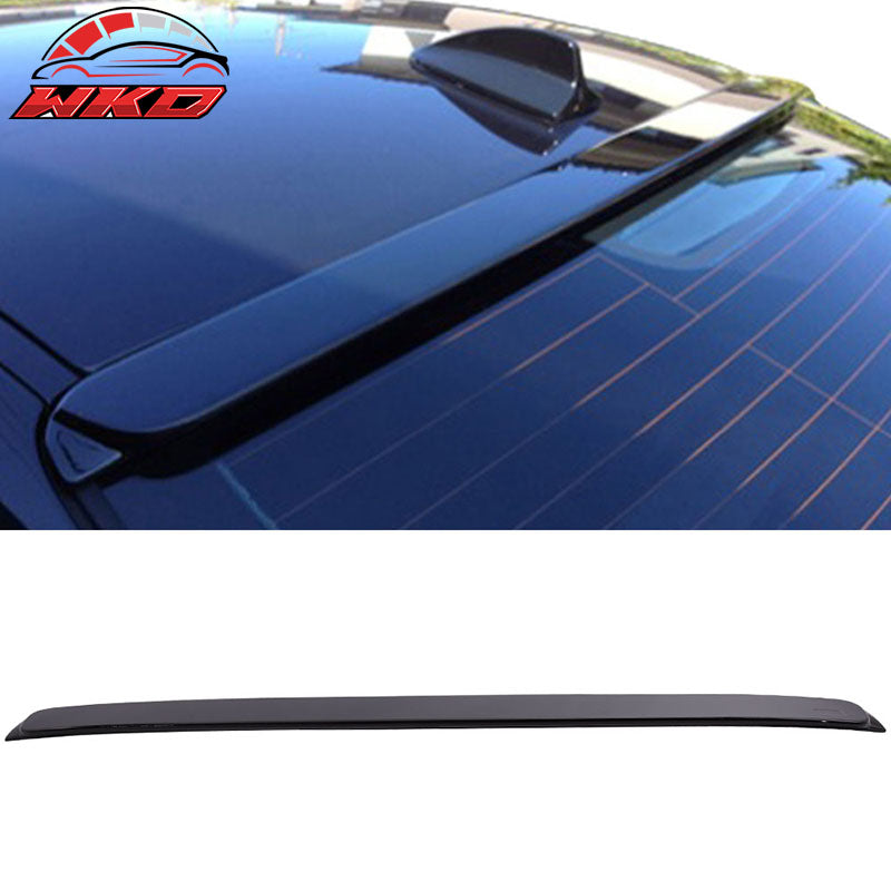 Painted Gloss Black Fits 99-05 BMW E46 3-Series Sedan AC Style Roof Spoiler