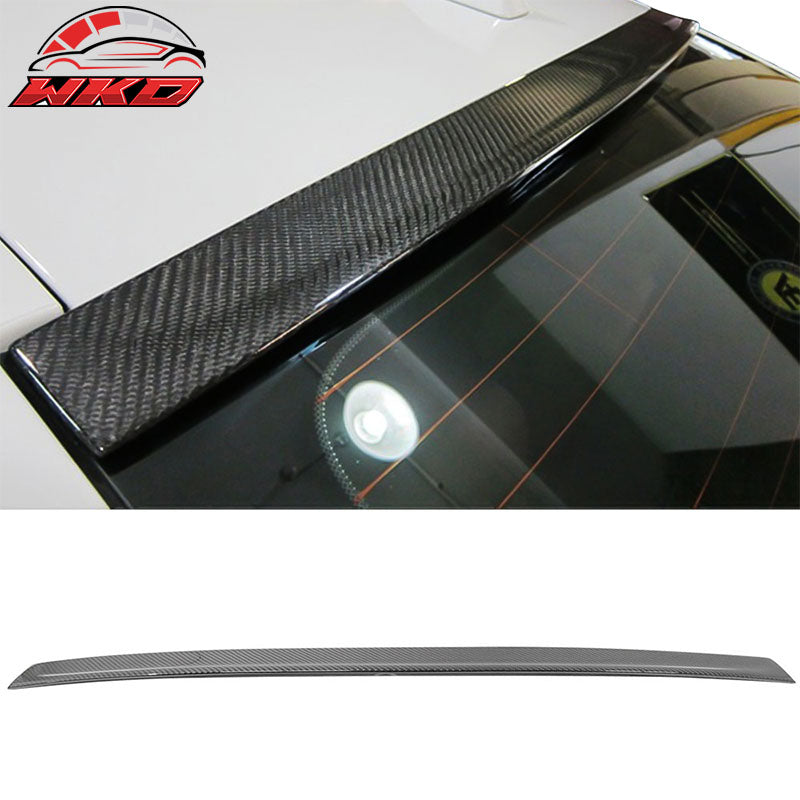 Fits 11-16 BMW 5 Series F10 Sedan 3D Style Roof SpoilerMatte Carbon Fiber