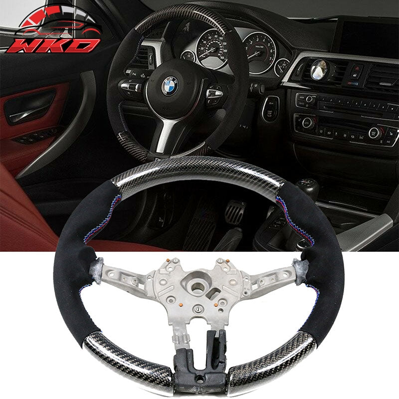 Fits 12-21 BMW F20 F22 F23 F30 F31 F32 F33 F80 M2 Steering Wheel Carbon Fiber CF
