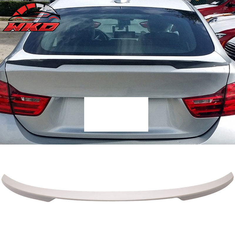Fits 15-20 F36 4 Series Gran Coupe Performance Style Trunk Spoiler Lip Unpainted