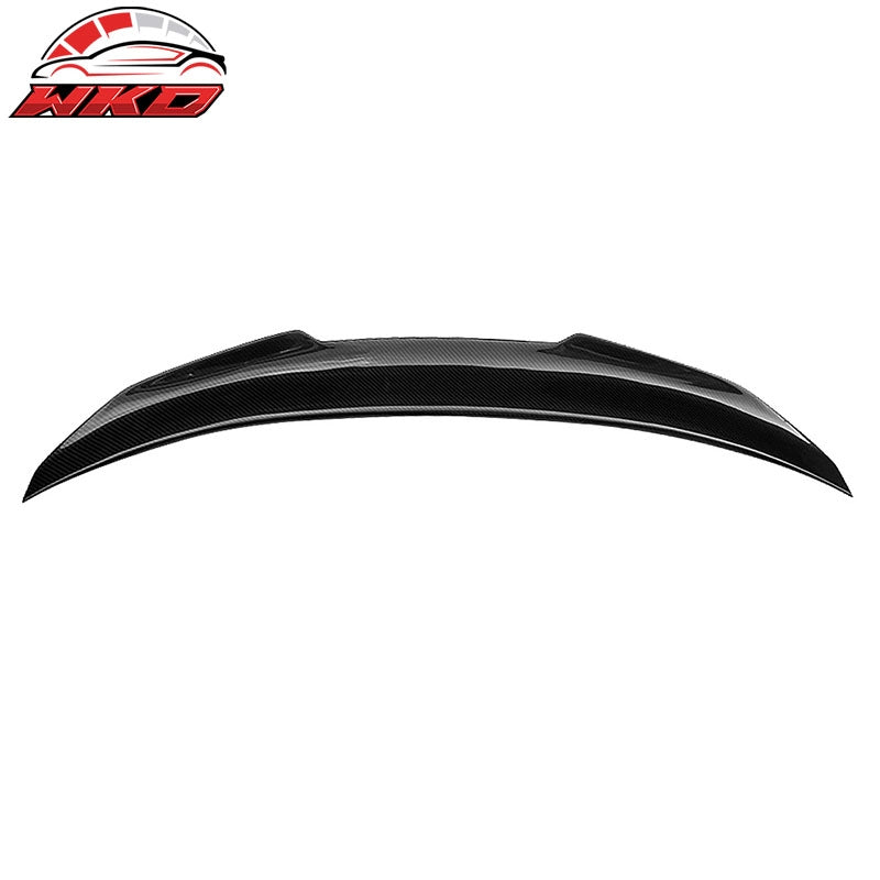 Fits 14-20 BMW 4-Series F32 Coupe PSM Style Trunk Spoiler Lip Matte Carbon Fiber