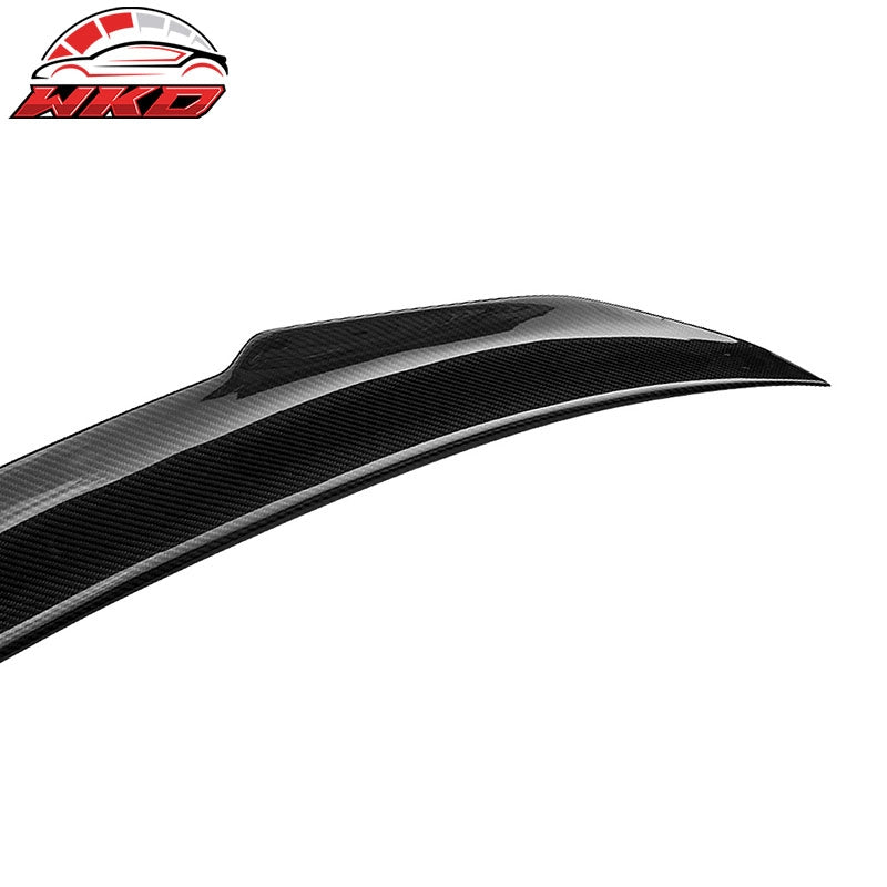Fits 14-20 BMW 4-Series F32 Coupe PSM Style Trunk Spoiler Lip Matte Carbon Fiber