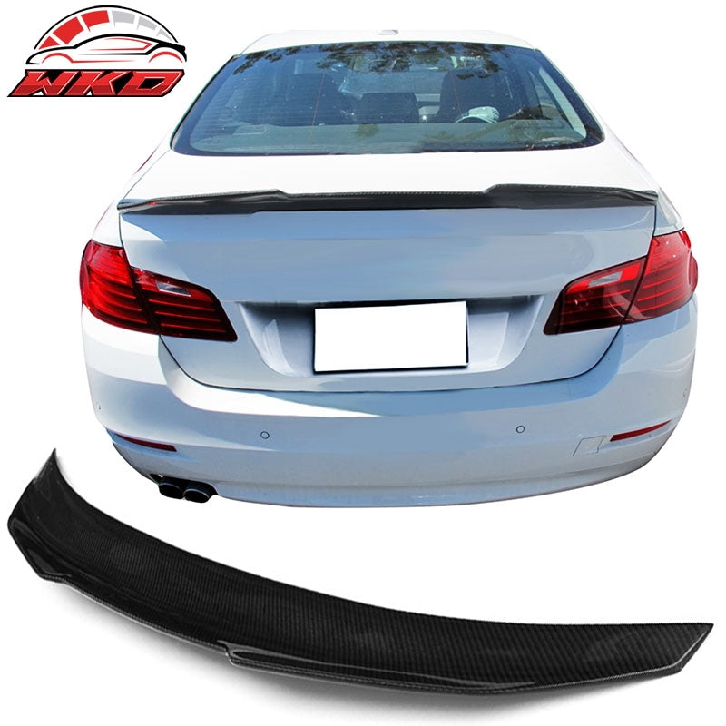Wholesale 11-17 BMW F10 5-Series Trunk Spoiler PSM Style Matte Carbon Fiber Rear Wing