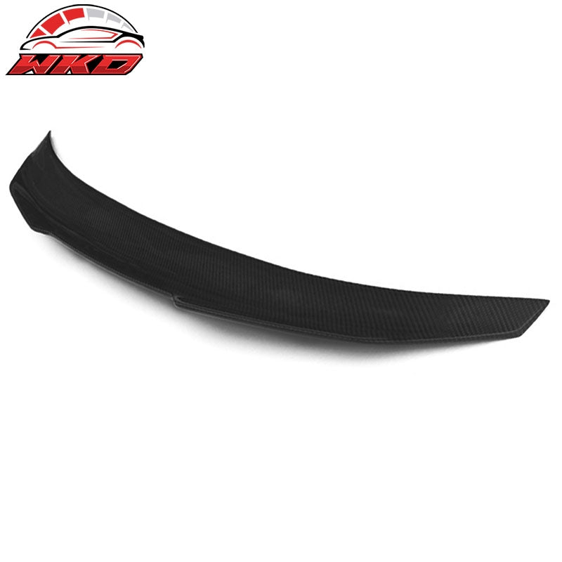 Fits 11-17 BMW F10 5-Series Trunk Spoiler PSM Style Matte Carbon Fiber Rear Wing