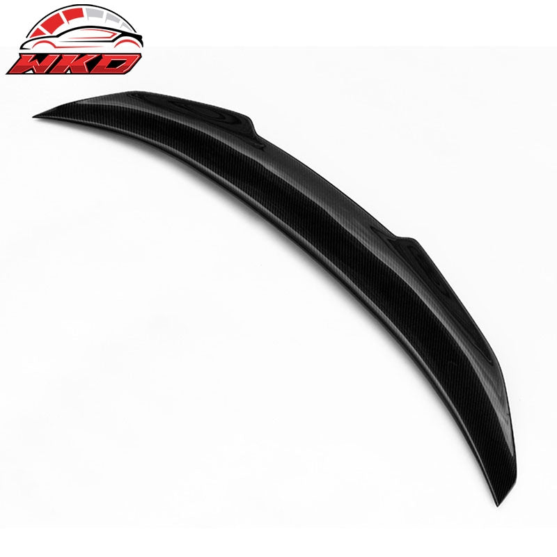 Fits 11-17 BMW F10 5-Series Trunk Spoiler PSM Style Matte Carbon Fiber Rear Wing