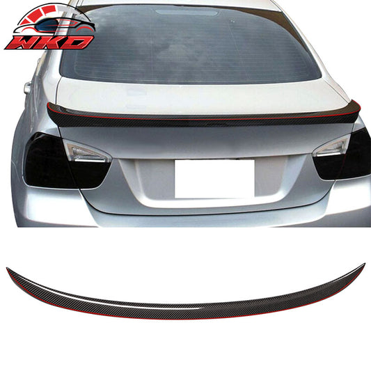 Wholesale 06-11 BMW E90 3-Series OE Style Trunk Spoiler W/Red Line Matte Carbon Fiber