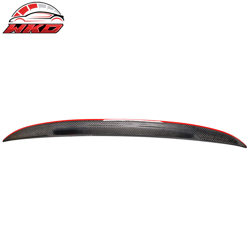 Fits 07-13 BMW 3 Series E92 M3 Performance Trunk Spoiler Carbon Fiber W/Red Line