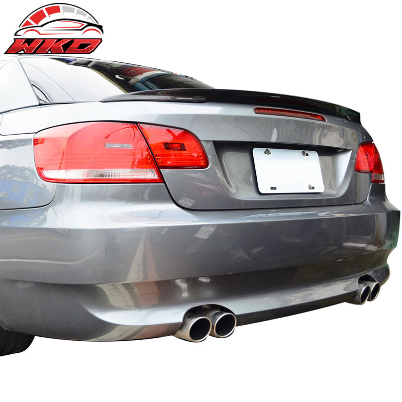 Fits 08-13 BMW 3-Series E93 Convertible IKON Trunk Spoiler Matte Carbon Fiber