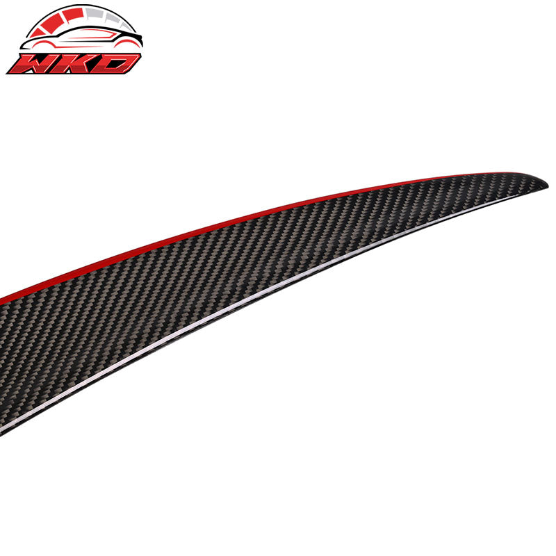 Fits 07-13 BMW E93 Performance Style Trunk Spoiler Carbon Fiber CF W/Red Line