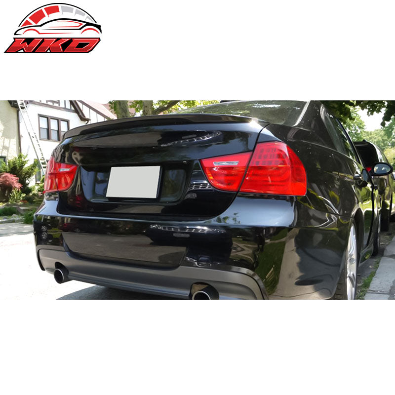 Fits 06-11 BMW E90 3-Series Sedan Performance2 Style Trunk Spoiler ABS Unpainted