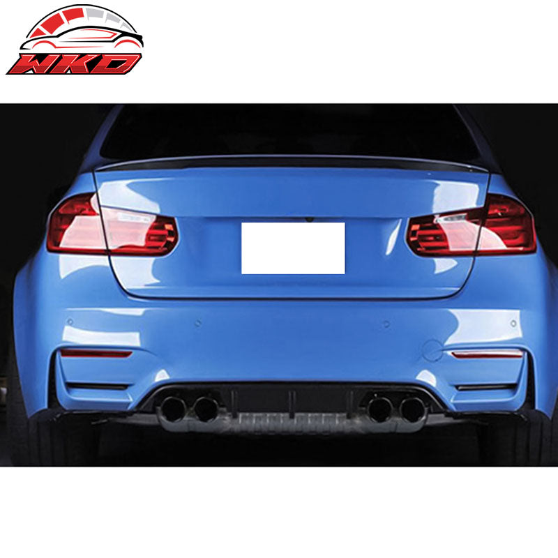 Fits 12-18 BMW F30 3 Series Sedan Performance 2 Style Trunk Spoiler Unpainted