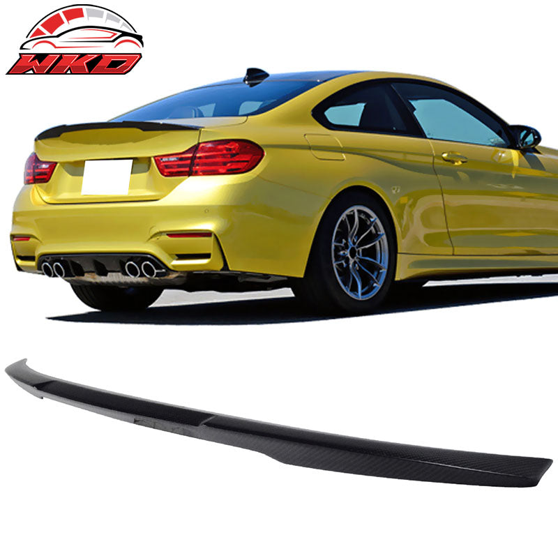 Fits 15-20 BMW F82 M4 Coupe Performance Style Trunk Spoiler - Matte Carbon Fiber
