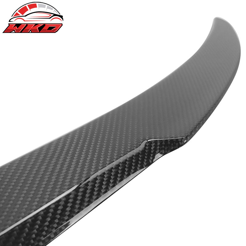 Fits 11-16 BMW 5-Series F10 Sedan M4 Style Trunk Spoiler - Matte Carbon Fiber