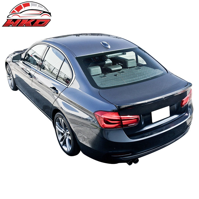 Fits 12-18 BMW F30 3 Series Sedan F80 M3 A Style Trunk Spoiler - Carbon Fiber