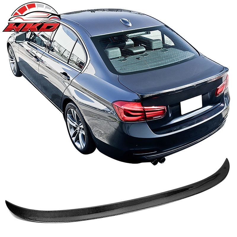 Fits 12-19 BMW F30 3Series Sedan+F80 M3 A Style Trunk Spoiler Matte Carbon Fiber