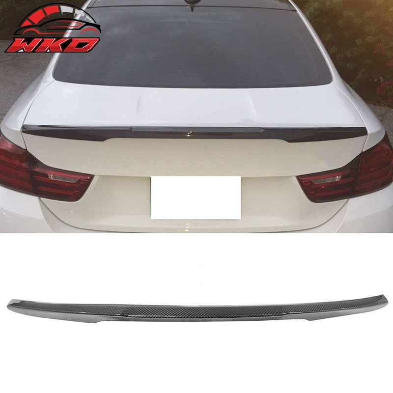 Fits 15-20 BMW M4 F82 Performance Style Trunk Spoiler - Matte Carbon Fiber