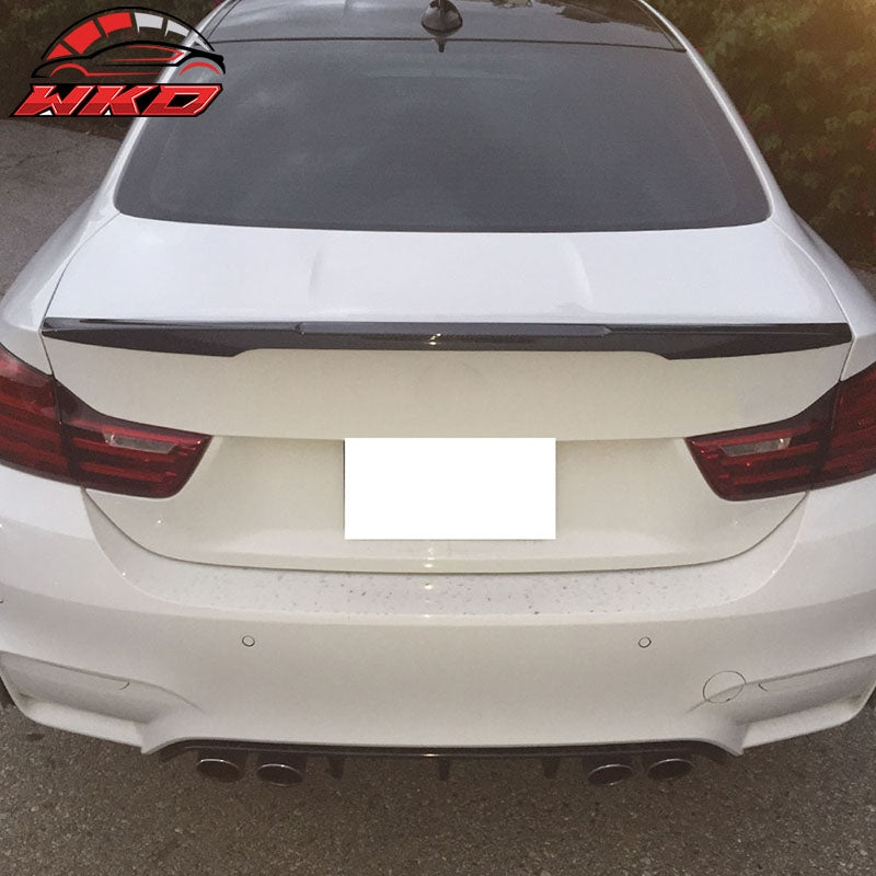 Fits 15-20 BMW M4 F82 Performance Style Trunk Spoiler - Matte Carbon Fiber