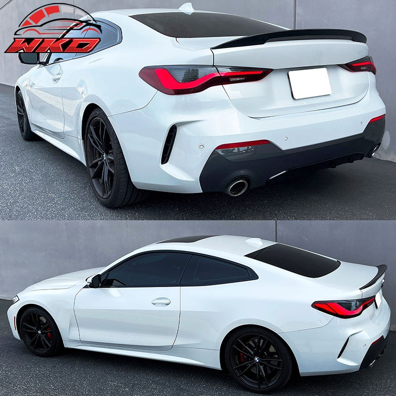 Fits 21-27 BMW G22 & G82 4 Series M4 Coupe Performance Style Trunk Spoiler ABS