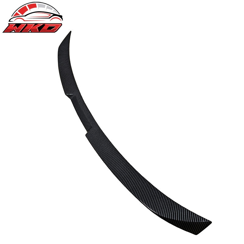 Fits 24-26 BMW G60 5 Series& I5& G90 M5 V Trunk Spoiler Carbon Fiber Print ABS