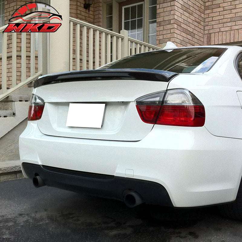 Fits 06-11 BMW E90 3-Series Sedan M3 Style Trunk Spoiler Wing Carbon Fiber CF