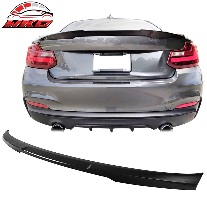 Fits 14-21 BMW 2 Series F22 Coupe 2Dr M4 Style Trunk Spoiler Wing ABS Unpainted