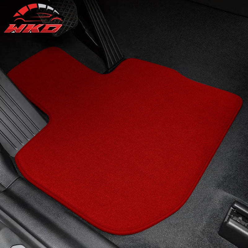 18-24 G01 X3 19-25 G02 X4 Red Nylon Floor Mat Front Rear Carpet Liner FOR: (BMW)