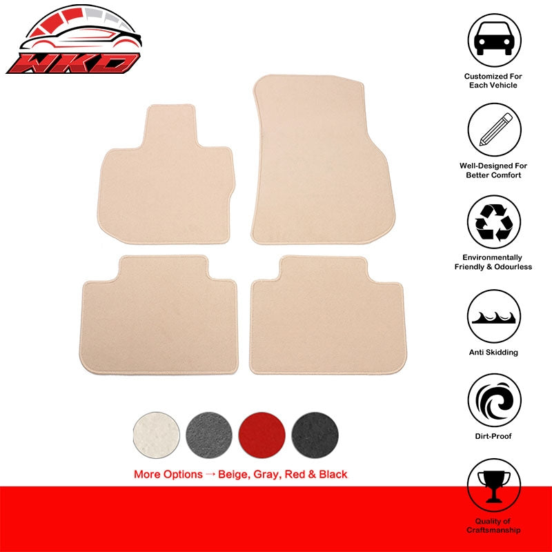18-24 G01 X3 19-25 G02 X4 Beige Nylon Floor Mats Front Rear Carpets FOR: (BMW)