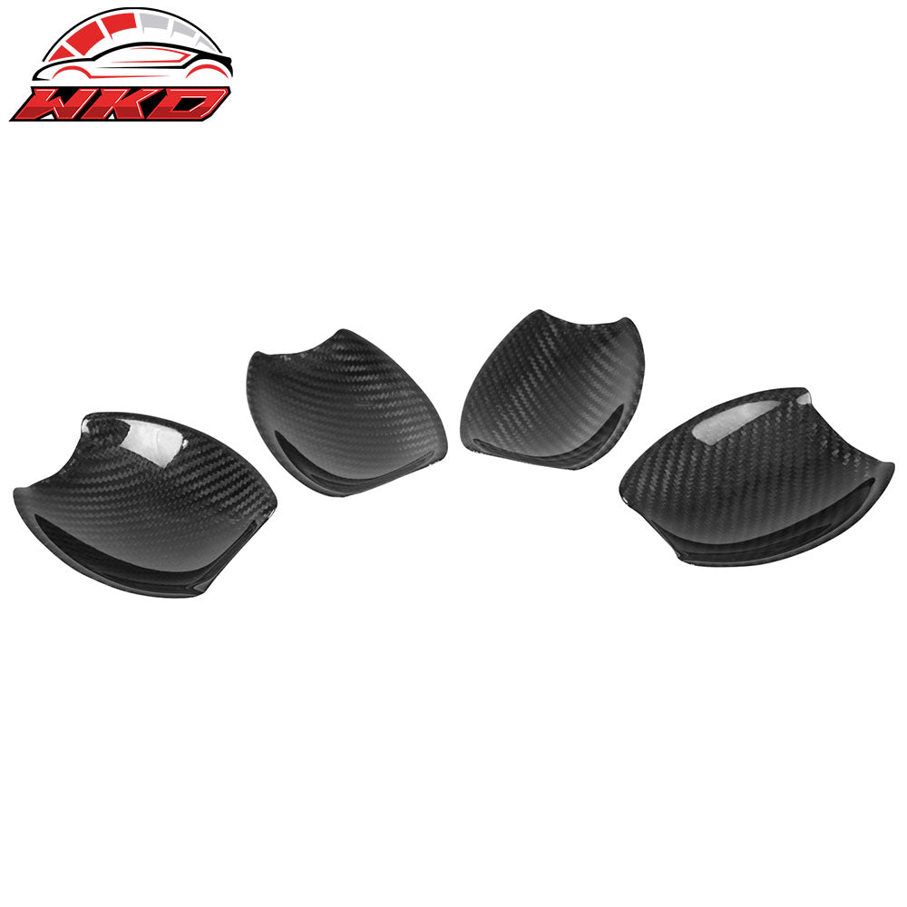 Fits 16-19 BMW X6 F16 X6M F86 Carbon Fiber Exterior Outside Door Bowl Cover Trim