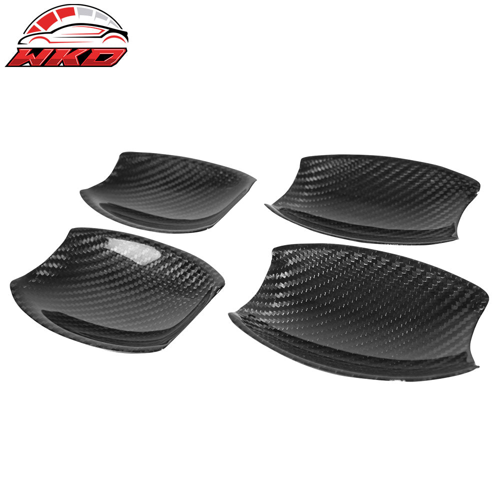 Fits 16-19 BMW X6 F16 X6M F86 Carbon Fiber Exterior Outside Door Bowl Cover Trim