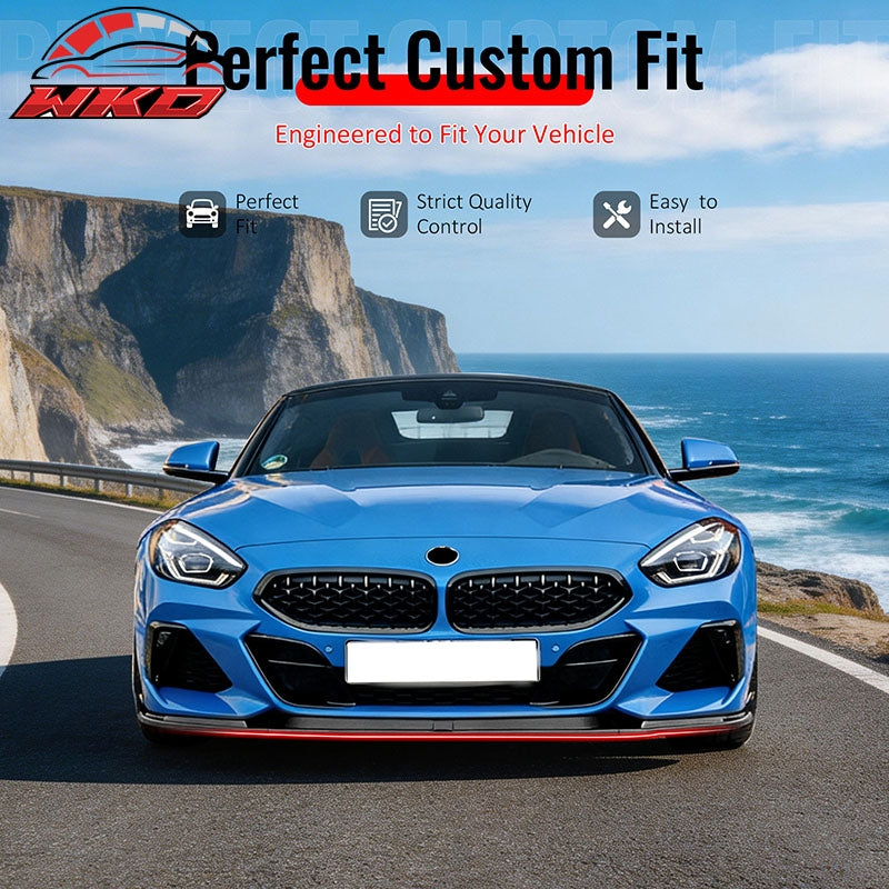 Wholesale 19-26 BMW Z4 G29 M-Tech H Style Front Bumper Lip Spoiler Matte Black ABS - Wikond Auto