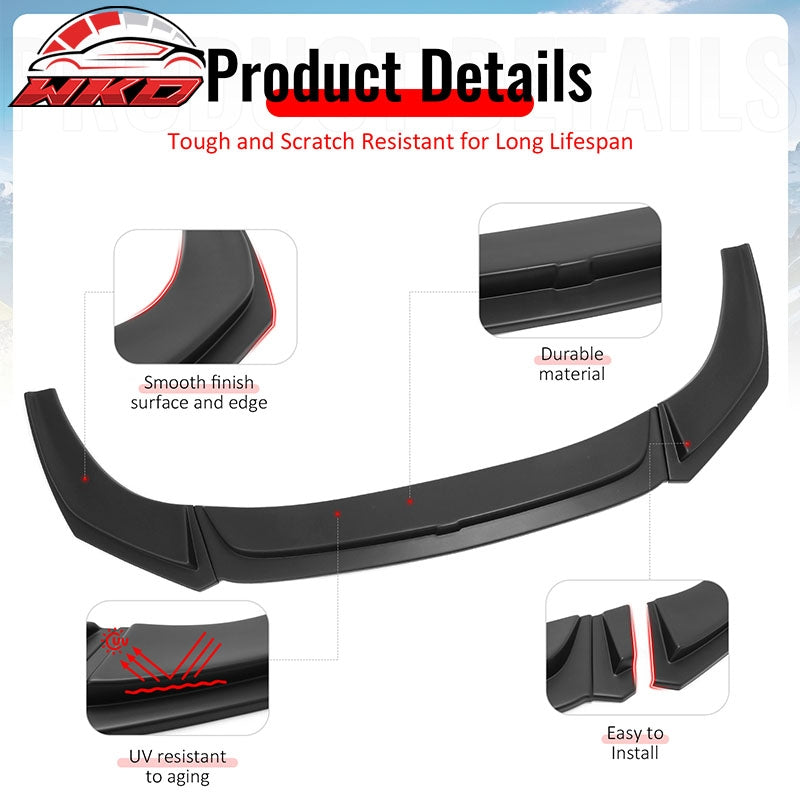 Wholesale 19-26 BMW Z4 G29 M-Tech H Style Front Bumper Lip Spoiler Matte Black ABS - Wikond Auto