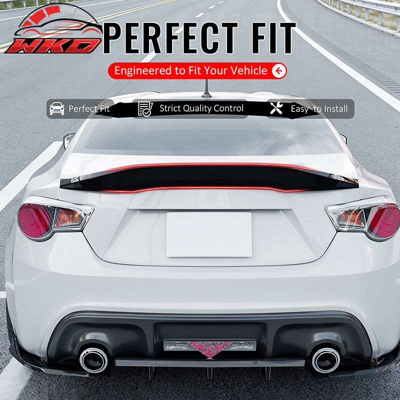 Fits 13-20 BRZ Scion FR-S 86 Duckbill Carbon Fiber Print Trunk Spoiler Wing ABS