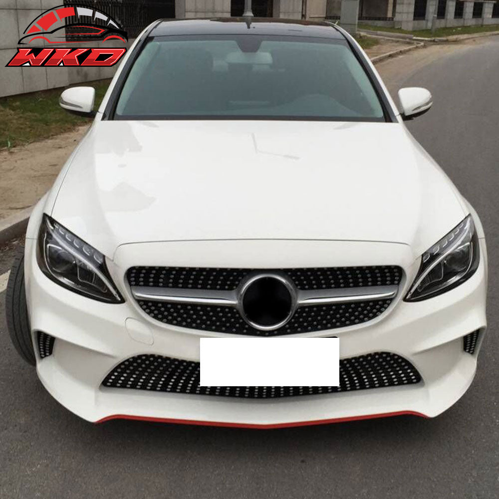 Fits 15-17 Mercedes W205 C-Class Concept Style Front Bumper - PP