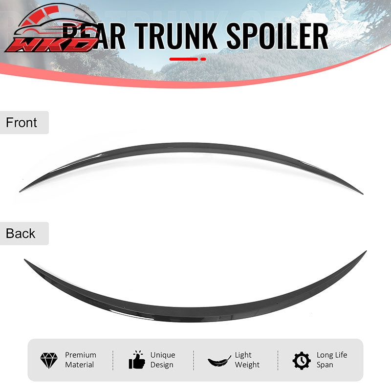 For 17-23 Benz C-Class C205 C43 C63 AMG IKON Style Trunk Spoiler Gloss Black ABS