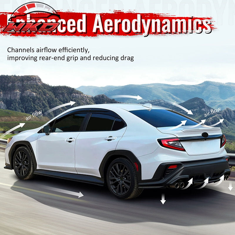 Fits 15-21 Benz C-Class C300 C400 C63 Edition1 Style Rear Diffuser + Exhaust Tip