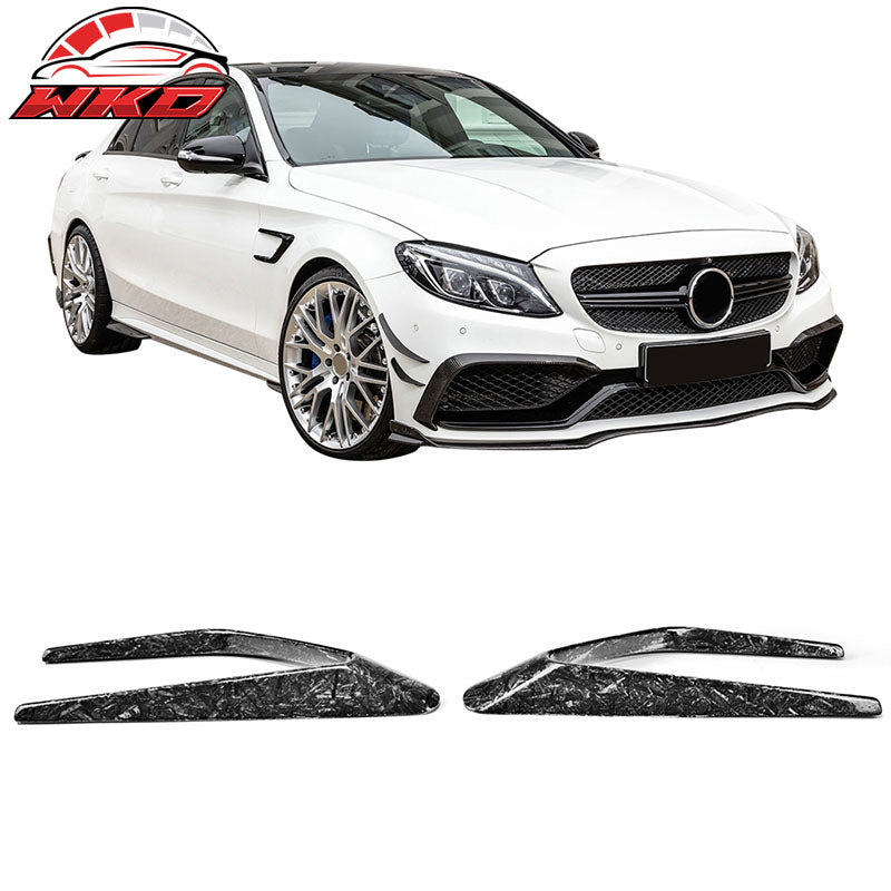 Fits 15-18 Benz W205 Side Fender Camera Vent Forged Carbon Fiber