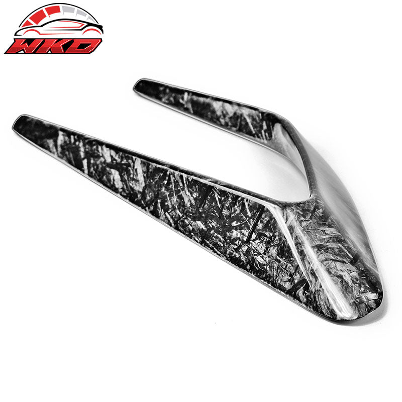 Fits 15-18 Benz C-Class W205 Front Fender Scoop Vents Forged Matte Carbon Fiber