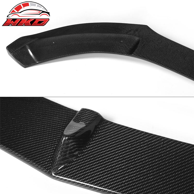 Fits 15-18 Benz W205 Sedan AMG Sport PSM Front Bumper Lip - Matte Carbon Fiber