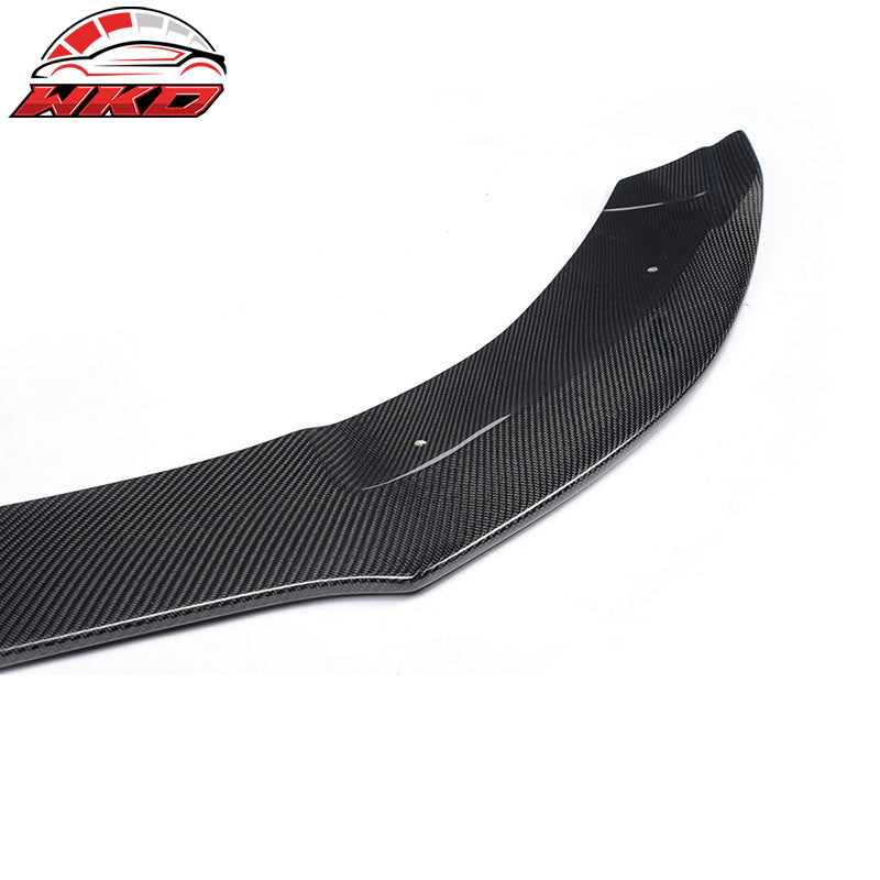 Fits 15-18 Benz W205 C Class Sedan PSM Style Carbon Fiber CF Front Bumper Lip