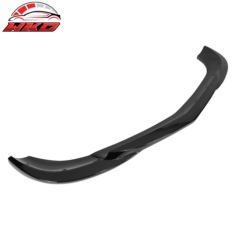 Fits 12-14 Benz W204 C Class GH Style Front Bumper Lip Spoiler ABS Gloss Black